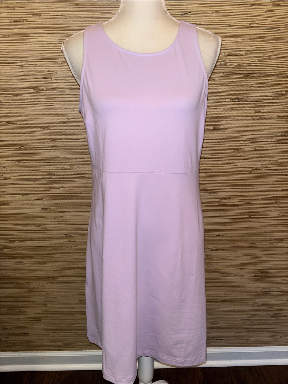 Eddie Bauer Classic Sleeveless A-Line Dress in Light Lavender medium EUC!